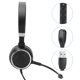 thumbnail image 4 of Phone Traffic Earplug Service Communication Computer Headset USB Wire Control Clear Sound Quality Headphones, 4 of 5