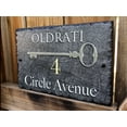 thumbnail image 2 of Beautifully Handcrafted and Customizable Slate Home Address Plaque (16"x10" or 12"x8") Improve the curb appeal of your property with this bespoke house sign., 2 of 7