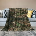 thumbnail image 2 of Nawypu Camo Hunting Camouflage Forest Throw Blanket Super Soft Warm Bed Blankets for Couch Bedroom Sofa Office Car, All Season Cozy Flannel Plush Blanket for Girls Boys Adults, 2 of 6