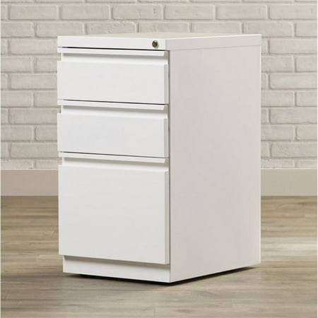 Bowery Hill 3 Drawer Mobile File Cabinet In White Walmart Canada