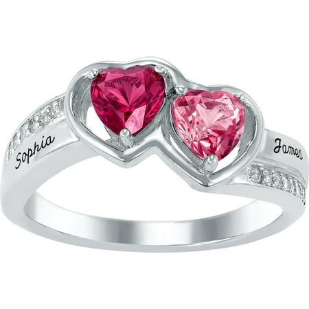 Keepsake Personalized Birthstone Women's Blaze Pizzazz Ring Available In Sterling Silver, 10k Gold And 14k Gold