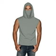 thumbnail image 3 of DDAPJ pyju Mens Hooded Tank Tops UPF 50+ Sun Protection Hoodies Sleeveless Athletic Hoodie with Face Mask Rebajas Flash Pale Green XXXXXL, 3 of 9