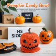 thumbnail image 4 of Halloween Pumpkin Snack Bowl Melting Skull Bowl With Lid For Indoor L, 4 of 5