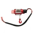 thumbnail image 3 of 2X RC Car Metal Steel Wired Automatic Simulated Winch for 1/10 RC Crawler Car Axial TRX4 SCX10 90046 D90, 3 of 8