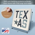 thumbnail image 3 of Thirstystone Patriotic Texas 8" Cork Back Stone Trivet, 3 of 6