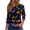 Multicolor #077, variant on Halloween Shirts for Women Spider Ghost Crew Neck Spooky Tunics Pumpkin Bat Cute 3/4 Sleeve Scary Blouses M