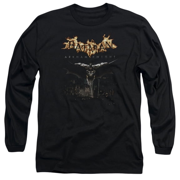 Batman Arkham Knight City Watch Long Sleeve T-Shirt Adult 18/1 Black