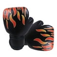 thumbnail image 1 of Adult Children Kick Boxing Gloves MMA Boxing Training Gloves Mesh Breathable Black Kid, 1 of 5