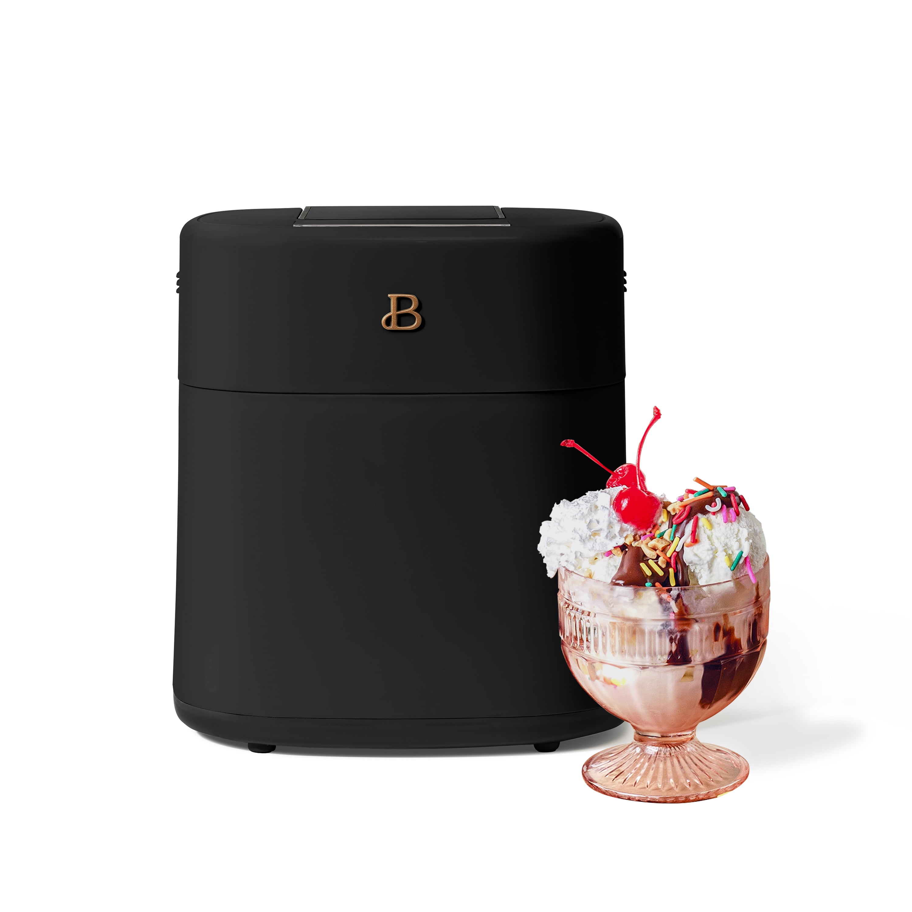 Beautiful 1.5QT Ice Cream Maker with Touch Activated Display, Black