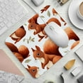 thumbnail image 2 of Squirrel Square Desk Mat Gaming Mouse Pad, 8.3x9.8 Inch Non-Slip Rubber Bottom Printed Design - Suitable for Office and Gaming, 2 of 6