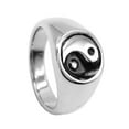 thumbnail image 4 of Anillo de Dedo de Tai Chi de Acero Inoxidable Retro Yin Yang Tamaño 9, 4 of 8
