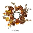 thumbnail image 3 of Small Fall Gradient Wreath for Front Door, Multicolor Artificial Autumn Wreaths Thanksgiving Decor for Home, Fall Halloween Decorations, Outdoor Indoor Farmhouse Wall Decor Year Round, D, 3 of 8