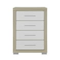 thumbnail image 1 of Emma Natural and White Wood Chest, 1 of 6