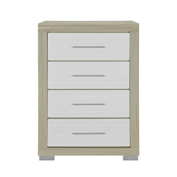 Emma Natural and White Wood Chest