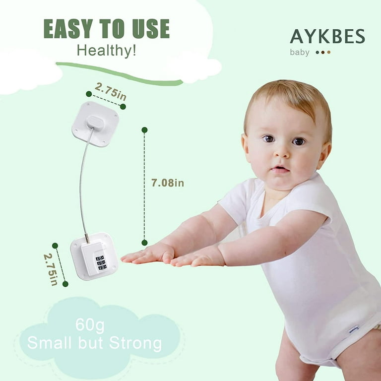 Baby Safe Refrigerator Lock with Key Code Lock Baby Safety Cabinet