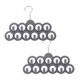 thumbnail image 3 of 2 perchas antideslizantes para bufandas con 11 agujeros para corbatas y cinturones Ideal para colgar varias bufandas y organizar el armario, 3 of 7