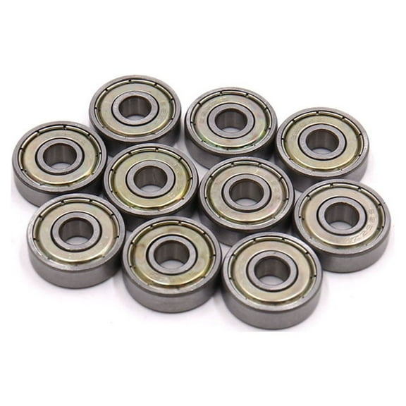 10Pcs 626Z 6 x 19 x 6mm Double Shielded Deep Groove Radial Ball Bearing