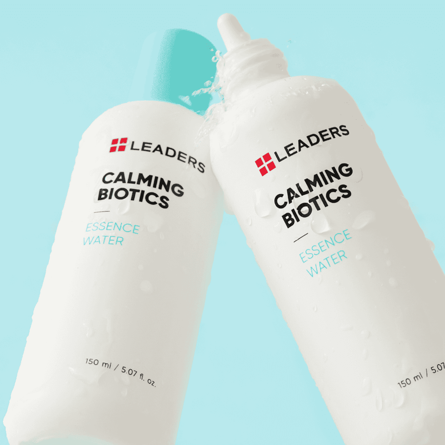 LEADERS Cosmetics Calming Biotics Essence Water - 150ml/5.07 Fl Oz Hydrating Strengthening Nourishing and Deep Moisturizing Toner for Sensitive Skin