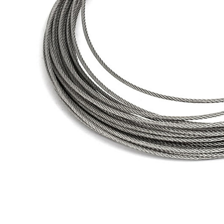 10M Length 1.5mm Dia 304 Stainless Steel Flexible Steel Wire Cable 
