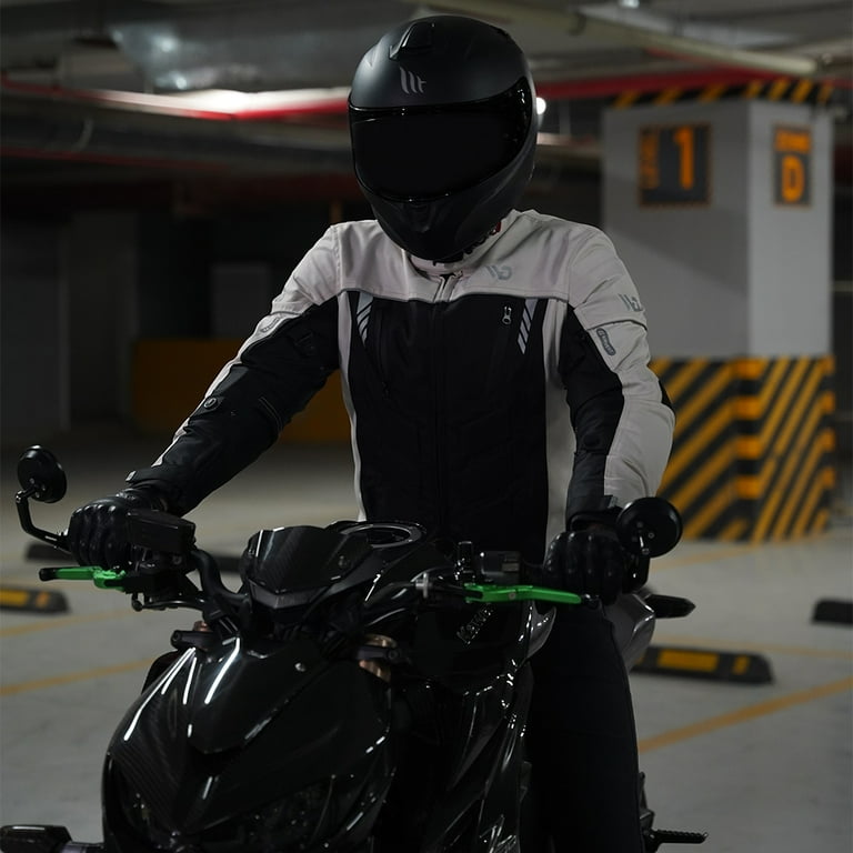 WD Men s Waterproof Motorcycle Jacket Motorbike Riding Jacket with Armor Foam Padding for Impact Protection Waterproof Jacket Protective Gear for Summer Winter and Rainy Weather Gray Walmart