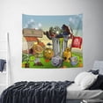 thumbnail image 5 of Plants Vs Zombies Wall Tapestry Cartoon Poster Wall Hanging Tapestry for College Dorm Living Room Bedroom Decoration 40x60 Inch, 5 of 8
