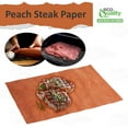 thumbnail image 2 of 9"x12" Peach Brown Butcher Steak Paper - Food Service Wrapping Paper for Butcher, Freezer Paper, Restaurants, Food Service, Butcher Paper, Meat Paper, Freezer Wrap (600), 2 of 8