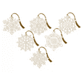 thumbnail image 4 of Lenox Porcelain Snowflake Ornaments Set of 6 - Brand New!, 4 of 17