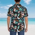 thumbnail image 4 of Balery Rottweiler Camisas hawaianas de manga corta para hombre, camisas playeras de corte holgado, camisas de vacaciones con botones,X-Large, 4 of 7