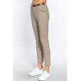 thumbnail image 3 of Women's Cotton Spandex Twill Long Pants with Belt, 3 of 4
