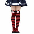 thumbnail image 2 of yocbz Newborn Baby Girl Christmas Socks Children's Christmas Socks Knee Socks Overknee Stockings Leg Warmers Brick Red,Size for 7-12 Years, 2 of 9