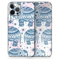 thumbnail image 5 of DesignSkinz Ethnic Navy Seamless Aztec Elephant Full-Body Skin Decal Wrap Cover for iPhone 12, 5 of 9