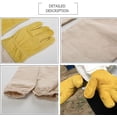 thumbnail image 3 of ER Gants d'apiculture (jaune XL), gants de protection en peau de mouton, manches longues et résistants, idéaux pour les débutants en apiculture Rojo Verde, 3 of 5