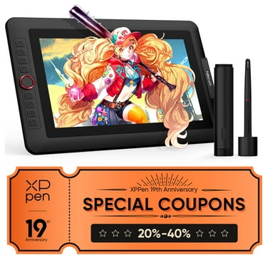 XP Pen 13.3 Inch Artist13.3 Pro Drawing Tablet Full-Laminated Graphic Drawing Monitor Tilt, Black