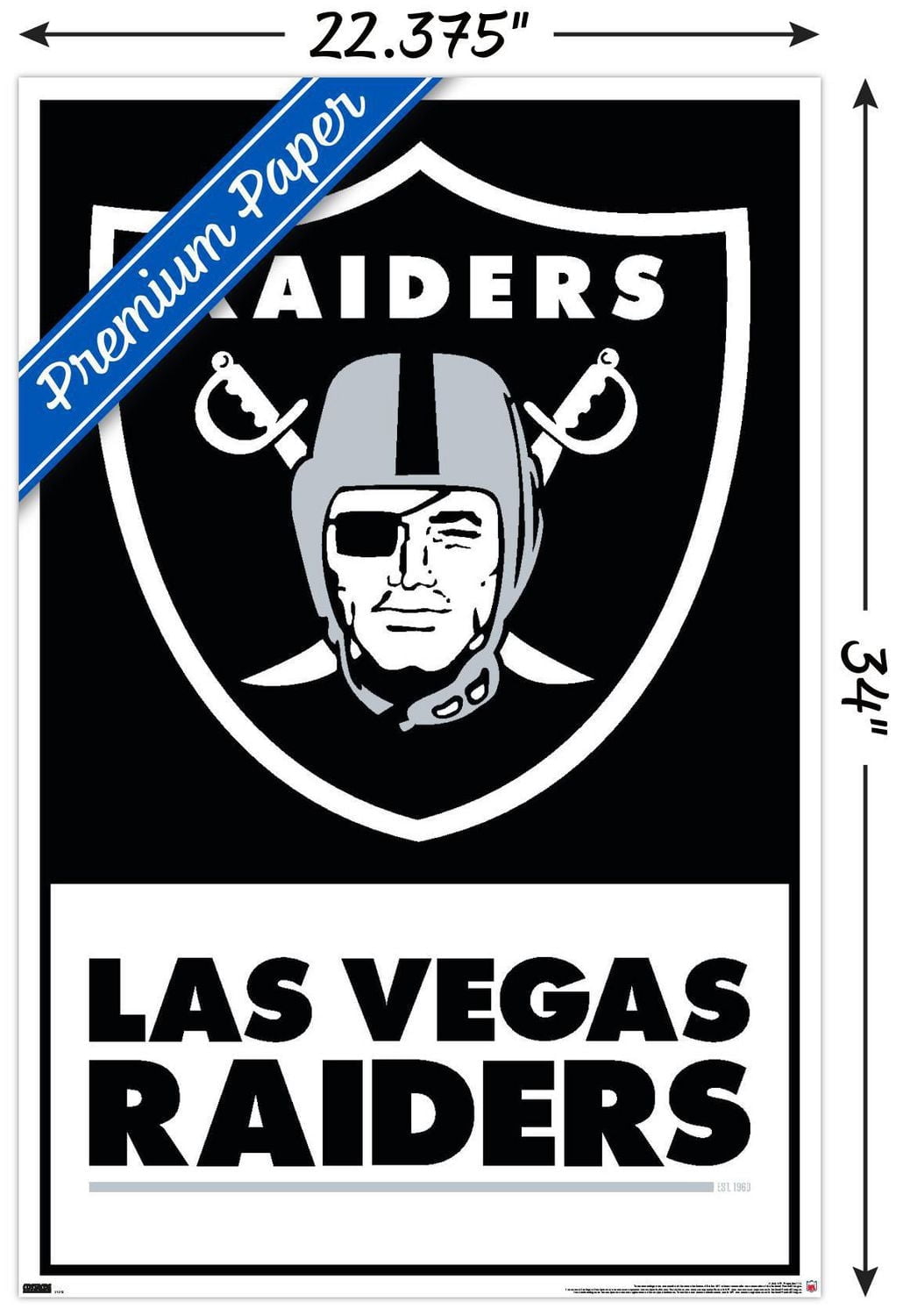 NFL Las Vegas Raiders - Logo 21 Wall Poster