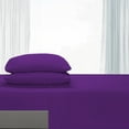 thumbnail image 3 of Comfy Bamboo World 9900 Series 100gsm Embroidered Bedsheets Sheet Set, King Size, Purple, 3 of 4