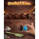 thumbnail image 3 of Moldes de silicona para hornear de huevos de Pascua, 3 packs de 24 bandejas antiadherentes para chocolate, moldes de congelador con forma de huevo para caramelos, mermelada, hielo, resina, jabón, 3 of 8