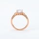 thumbnail image 5 of Elegante Anillo de Compromiso Zirconia Diamante Oro 14K Lam rosa 7, 5 of 8