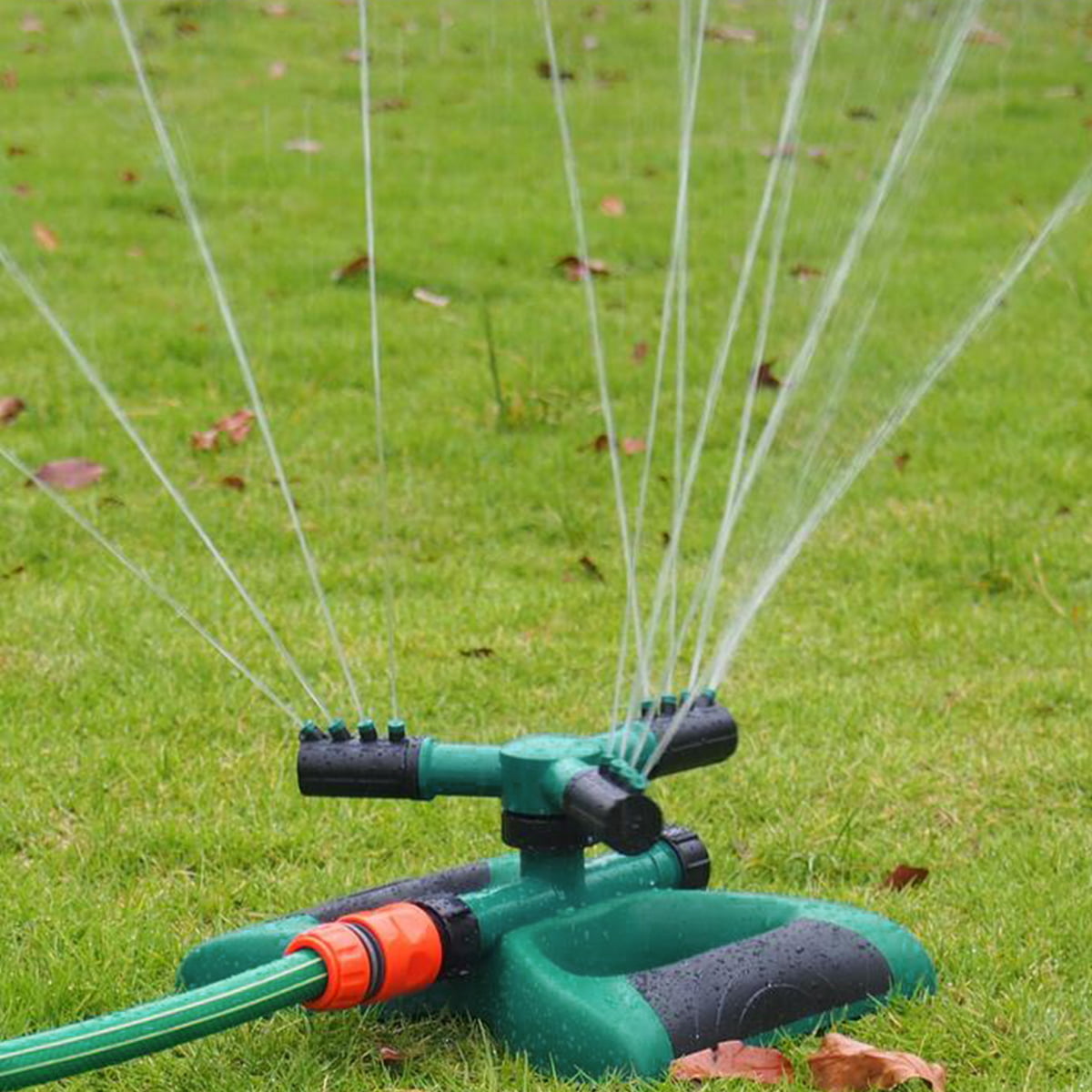 Lawn Sprinkler Garden Sprinkler , Automatic 360° Rotating Adjustable