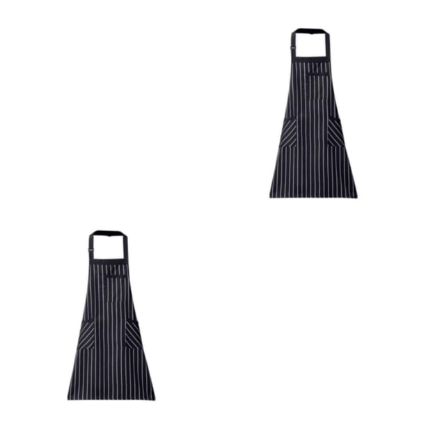 Bearachild Delantal para hornear Bolsillos ajustables Cocina Chef Cocina Sin mangas Babero de longitud media Lady Waiter Uniform Essential BBQ Type1 NO1