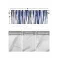 thumbnail image 4 of Valances for Windows Abstract Grey Rod Pocket Cafe Window Treatments Valance Curtains for Kitchen Bathroom Laundry Basement Windows 56"x16", 4 of 9