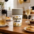 thumbnail image 2 of Disposable Graduation Paper Cups For Party Supplies Class Of 2026 Designs 10 Pack 3.3X2.9 Inch, 2 of 6