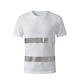 thumbnail image 6 of TOMVIGX Mens Shirts Short Sleeve Breathable Quick Dry Running Outdoor Athletic Workout Shirts High Visibility Reflective Safety Moisture Wicking Shirts White 4XL, 6 of 6