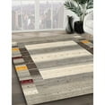 thumbnail image 3 of Ahgly Company Machine Washable Indoor Rectangle Contemporary Army Brown Area Rugs, 8' x 12', 3 of 7