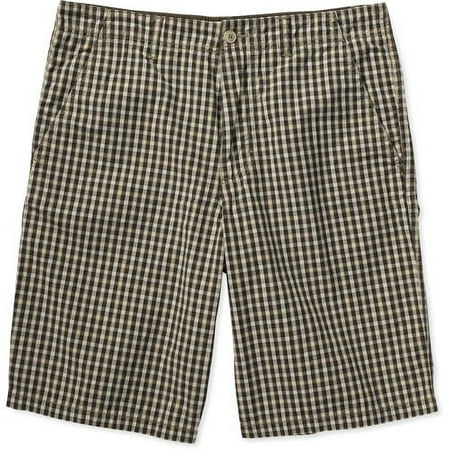 Faded Glory - Men's Plaid Flat-Front Shorts