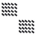 thumbnail image 3 of Kenally 100 bolsas base de tornillo de horquilla para modificación de coche-sujetadores de modificación de coche seguros y duraderos Clips de Negro 100 piezas 2piezas, 3 of 6