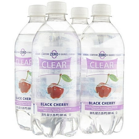 Clear American Black Cherry Sparkling Water, 20 Fl. Oz.