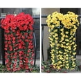 thumbnail image 5 of 2PCS Artificial Hanging Flowers 33.5inch Artificial Violet Hanging Plants Artificial Flower for Home Room Garden Wedding Indoor Outdoor Decoration, 5 of 5