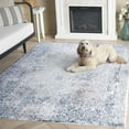 thumbnail image 3 of SAFAVIEH Parker Lillian Abstract Polyester Area Rug, Blue/Taupe, 8' x 10', 3 of 8