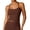 Brown, variant on uvwlwu Women's Y-Back Workout Tank Top Built-In Shelf Bra Sleeveless Stretchy Breathable Yoga Running Gym Activewear,S