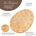 thumbnail image 3 of Namre' Wooden Reversible Deviled Egg Tray with 24 Holes for Easter, 3 of 9